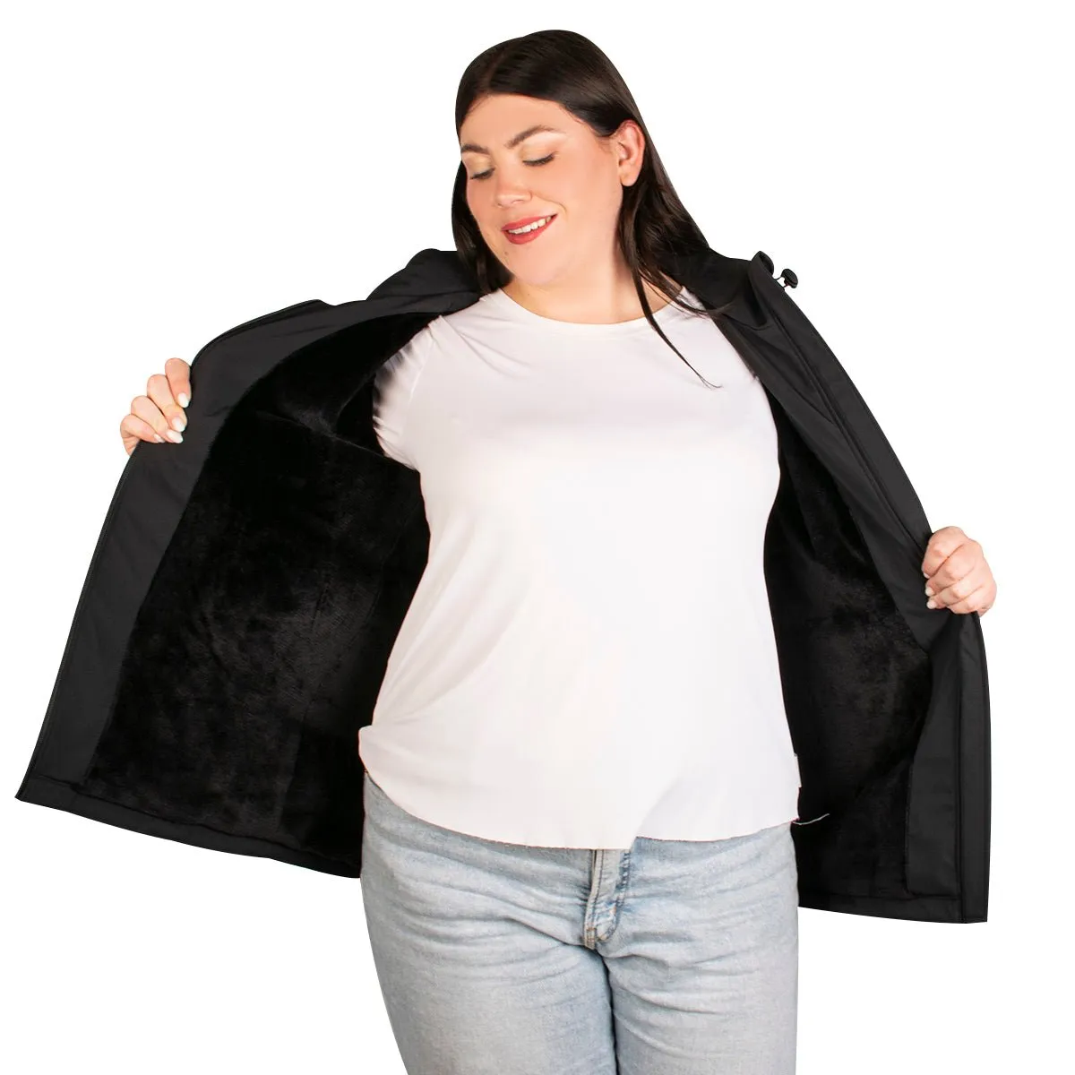 Chamarra Softshell Con Gorro Desmontable Ajustable Greenlader Mujer