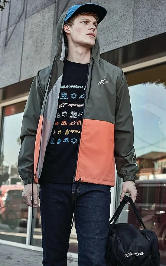 CHAQUETA ALPINESTARS SPEEDER WINDBREAKER  MILITARY/ORANGE  MEN´S