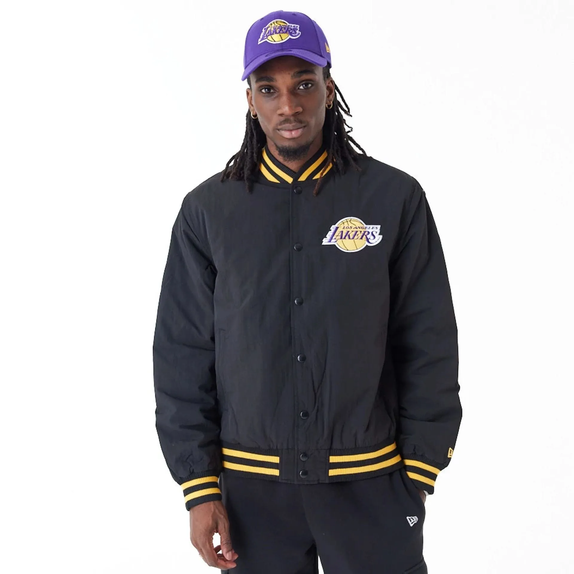 Chaqueta Bomber LA Lakers NBA Script