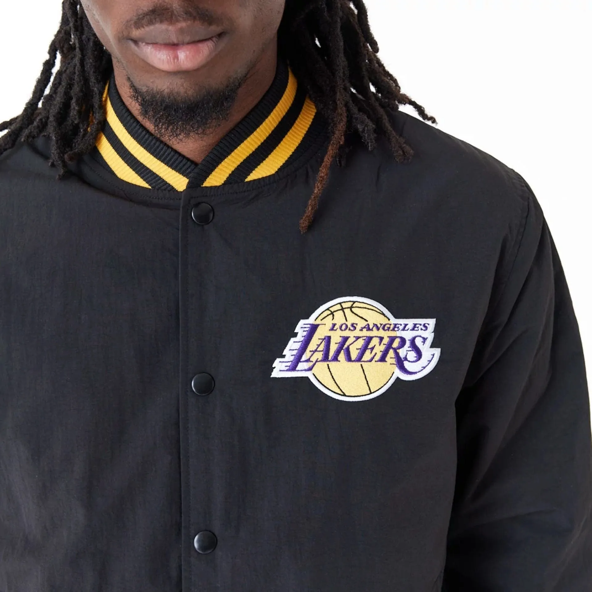Chaqueta Bomber LA Lakers NBA Script