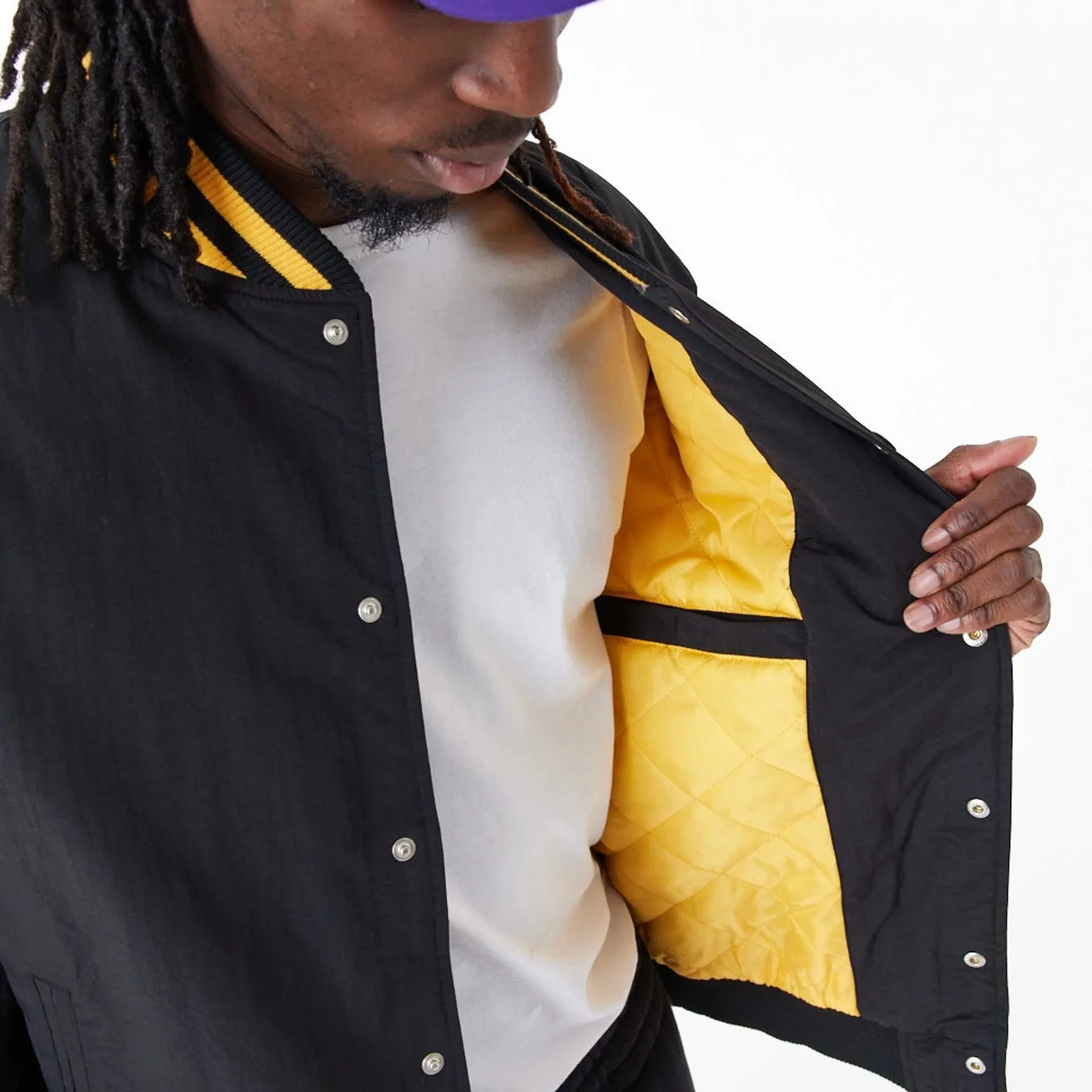 Chaqueta Bomber LA Lakers NBA Script