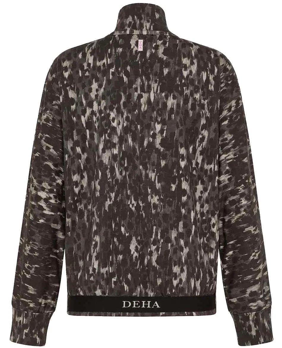 CHAQUETA DEHA GRAY ANIMAL PRINT