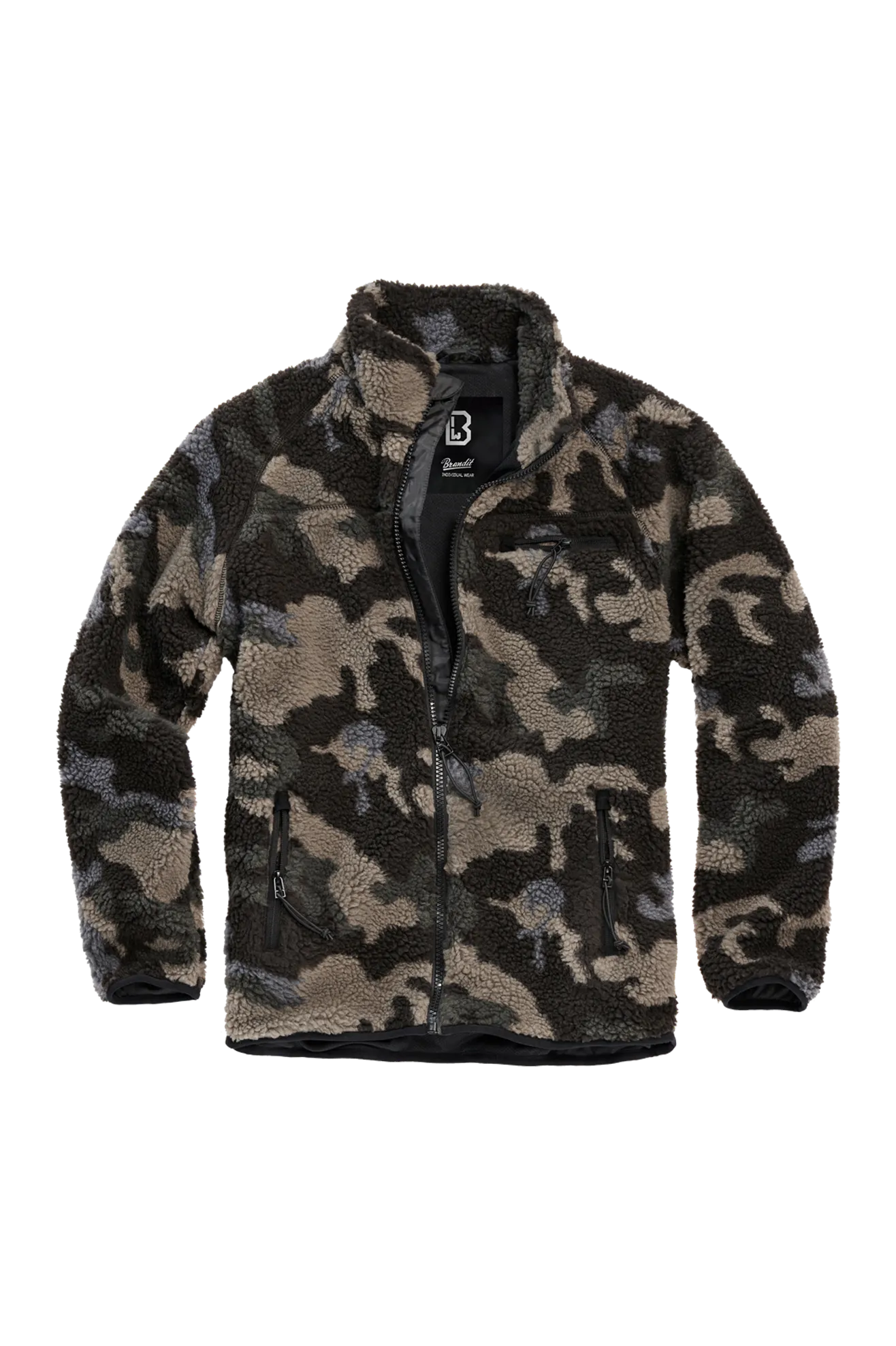 Chaqueta Polar Brandit Camuflaje Oscuro 