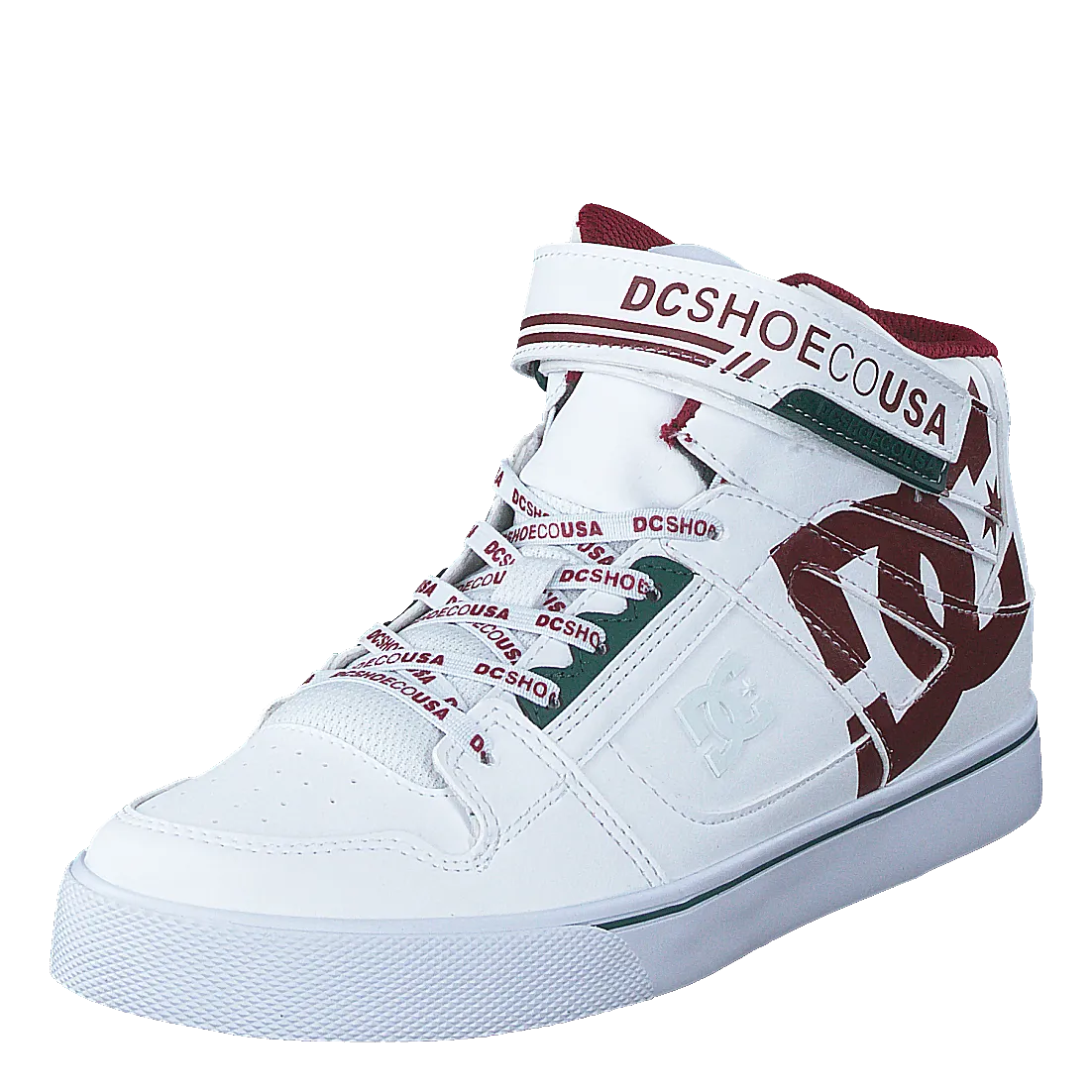 DC SHOES PURE HIGHTOP SE EV SN WHITE/CHILI PEPPER