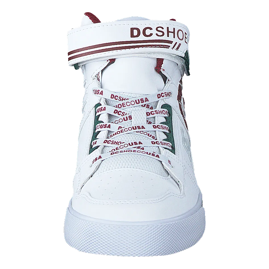DC SHOES PURE HIGHTOP SE EV SN WHITE/CHILI PEPPER