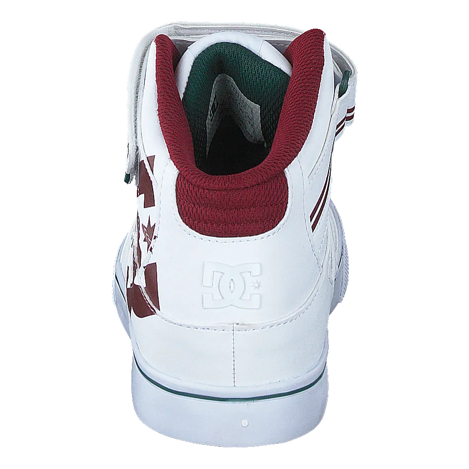 DC SHOES PURE HIGHTOP SE EV SN WHITE/CHILI PEPPER