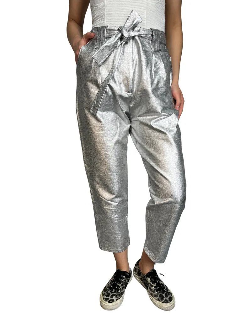DEMARIAS Pantalón Elasticado Metallic