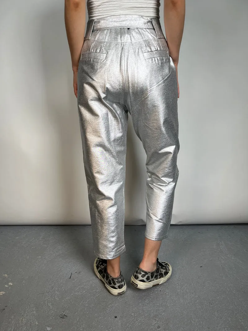 DEMARIAS Pantalón Elasticado Metallic