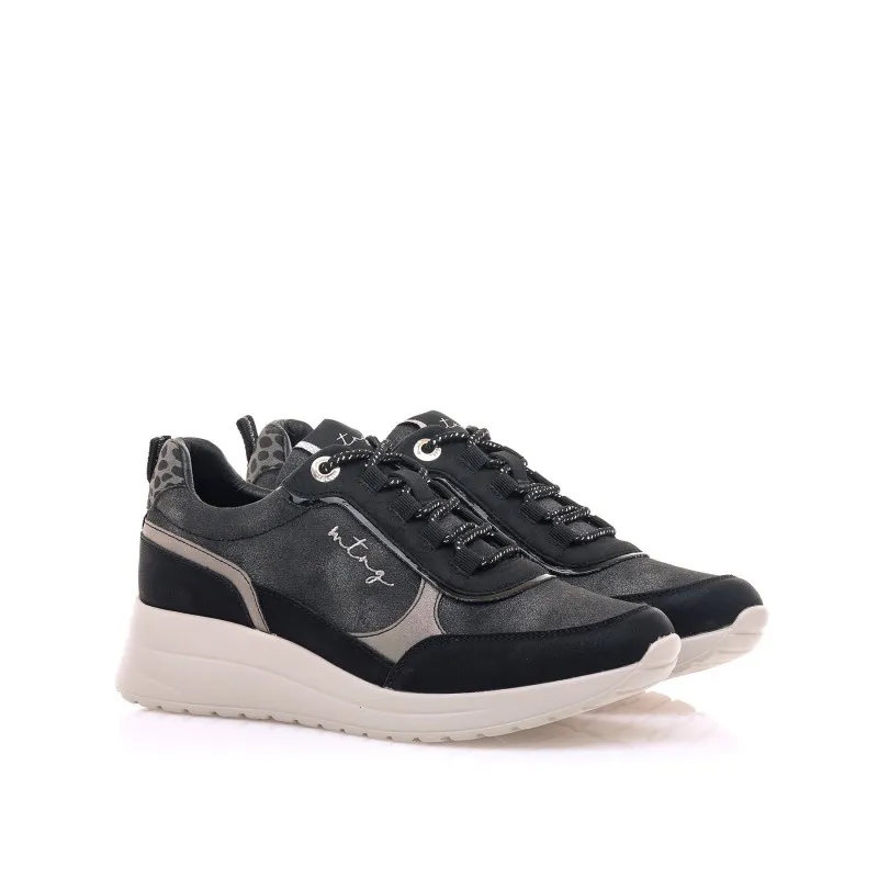 DEPORTIVAS CASUAL DE MUJER MTNG LANAS NEGRO 55634