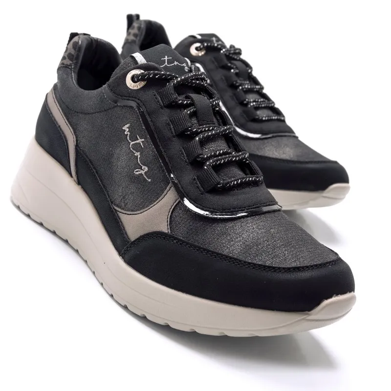 DEPORTIVAS CASUAL DE MUJER MTNG LANAS NEGRO 55634