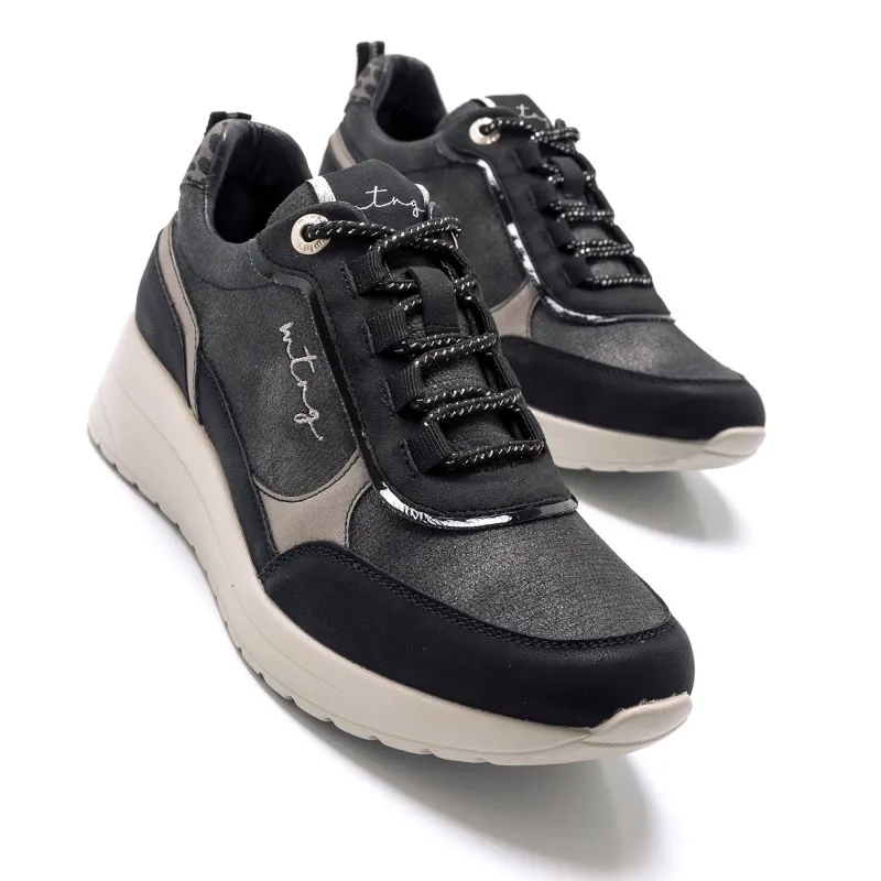 DEPORTIVAS CASUAL DE MUJER MTNG LANAS NEGRO 55634