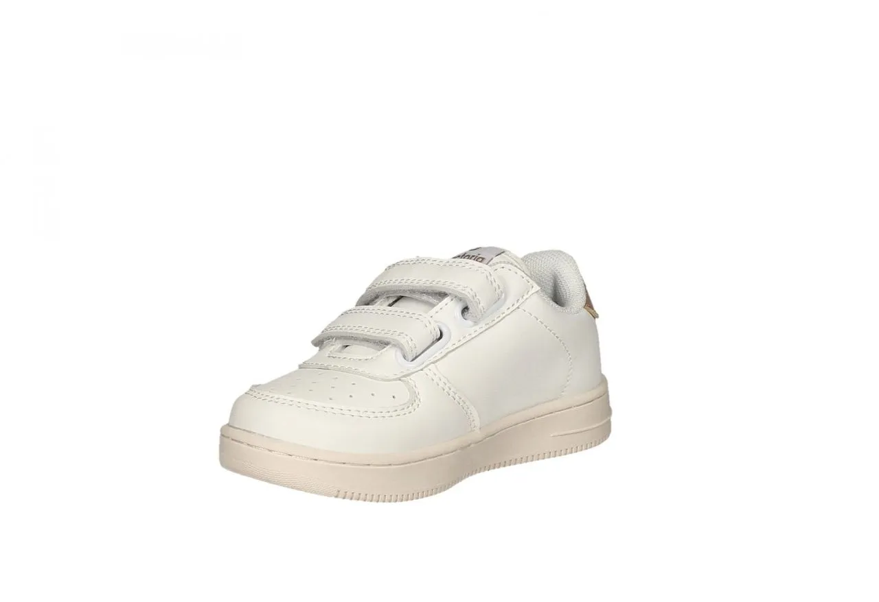 Deportivo Dos Velcros Blanco Pala Picaditos Lateral Glitter