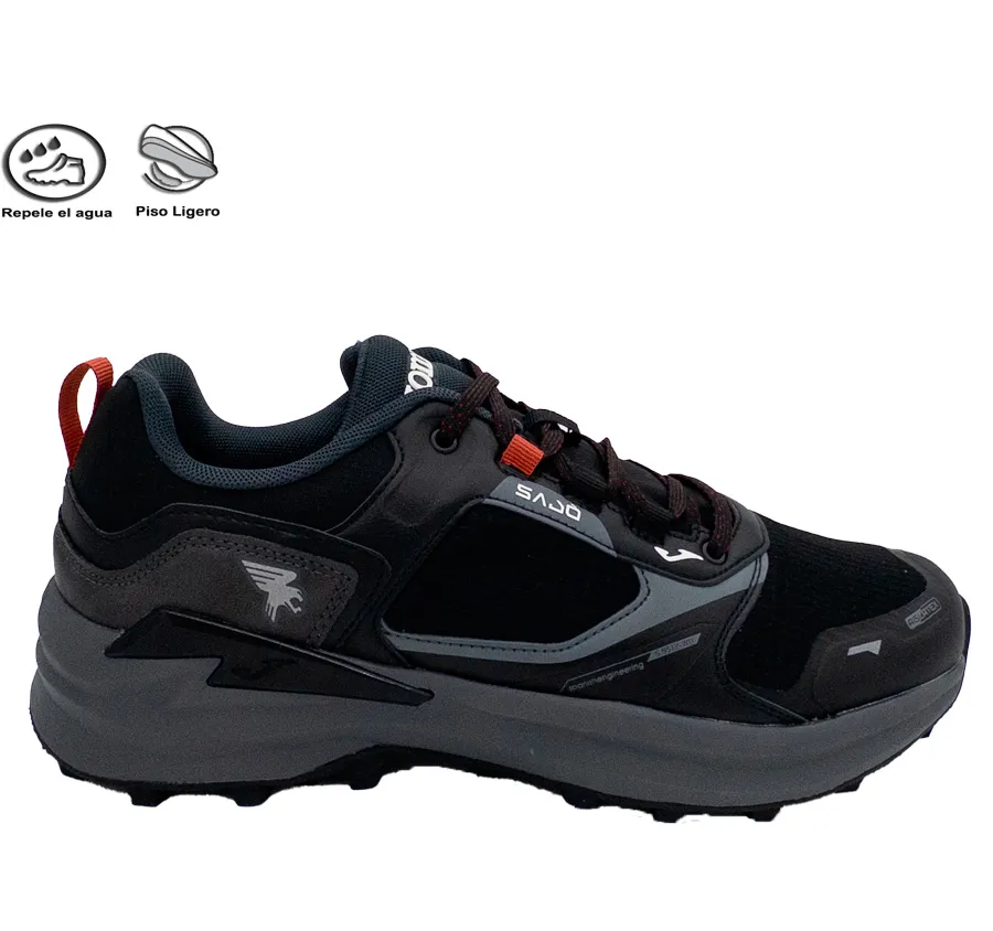 DEPORTIVO JOMA TKSAJW2301 TRAIL SAJO MEN 2301 MUY CÓMODA PARA HOMBRE CORTE MIXTO NEGRO AISLATEX WATERPROOF MEMBRANE 28082