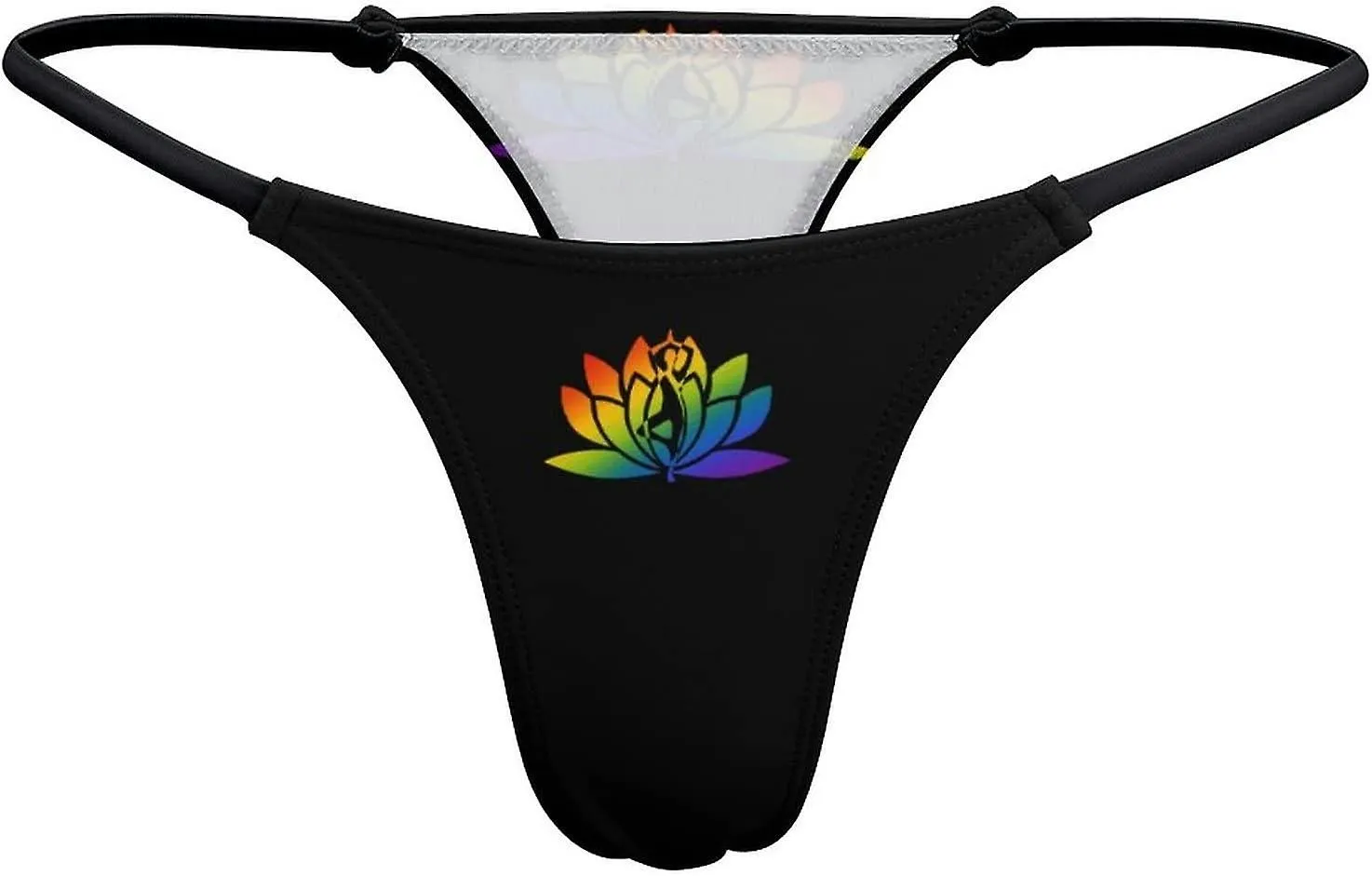 DOING YOGA OVER LOTUS FLOWER GSTRING THONGS WOMEN'S TBACK UNDERWEAR PANTYGT116
