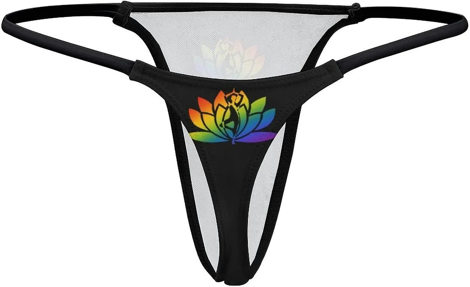 DOING YOGA OVER LOTUS FLOWER GSTRING THONGS WOMEN'S TBACK UNDERWEAR PANTYGT116