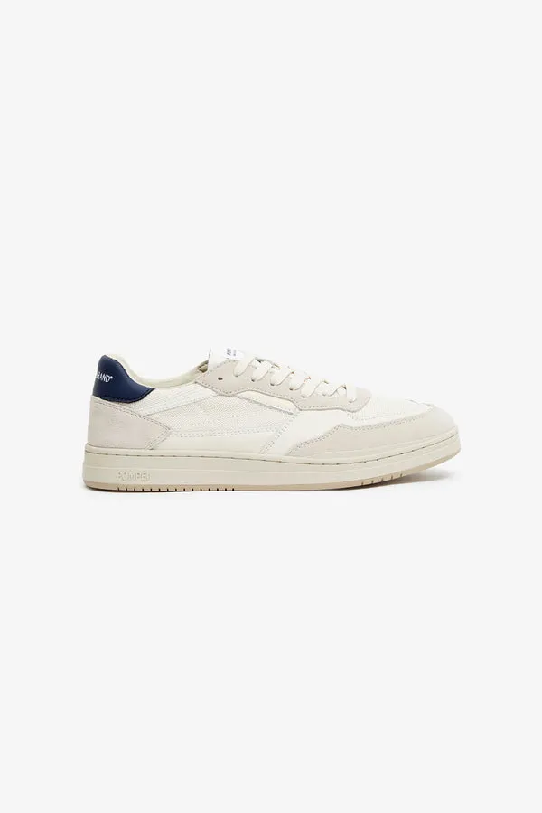 ELAN LEATHER ECRU NYLON NAVY