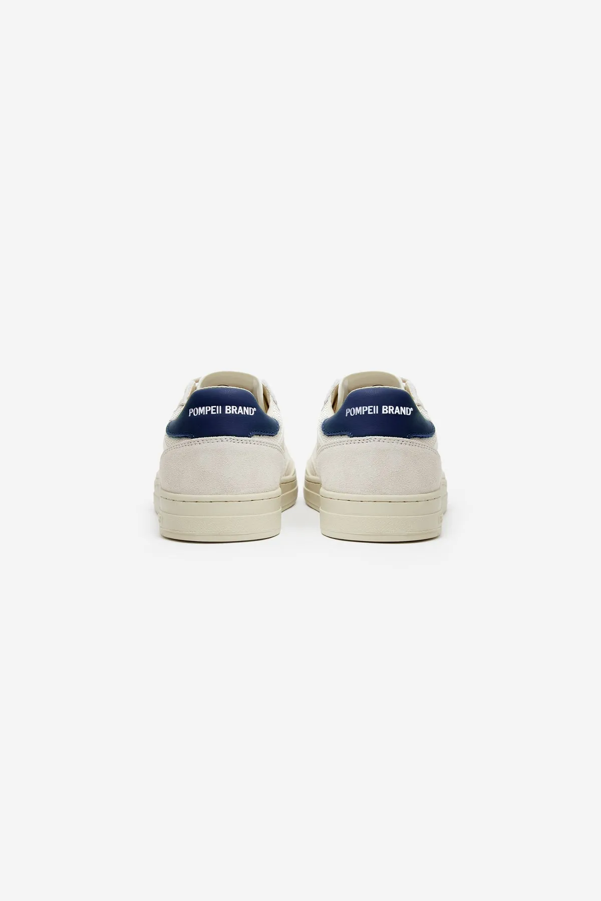 ELAN LEATHER ECRU NYLON NAVY