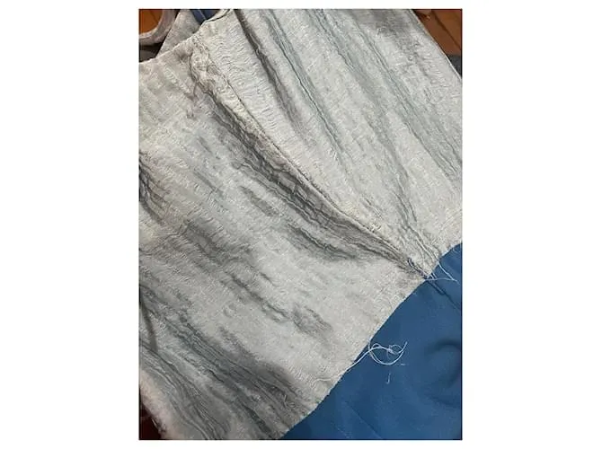 FENDI Vestidos T.ÉL 44 Seda Azul 