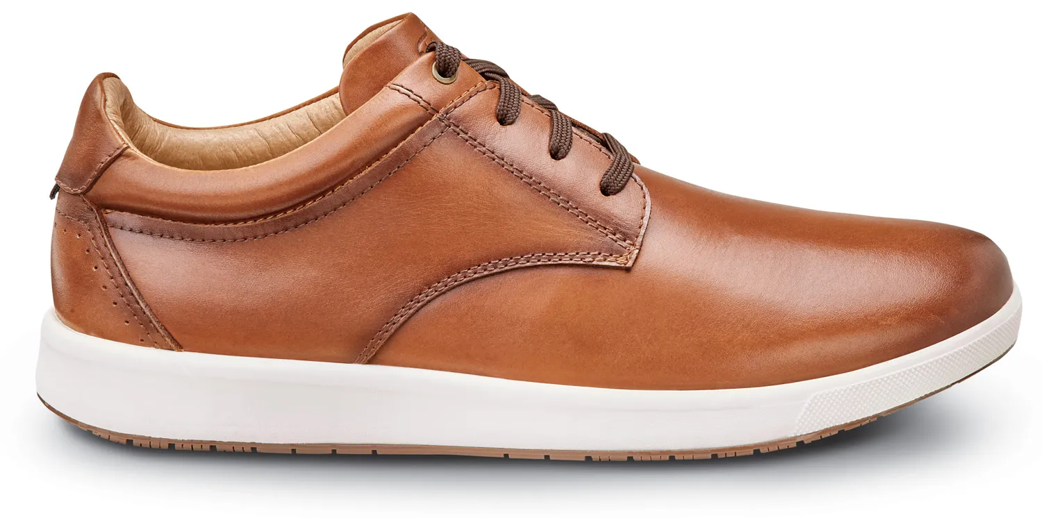 FLORSHEIM Calzado de trabajo informal Oxford, antideslizante, MaxTRAX, EH, con puntera suave, co±ac, de hombre, Florsheim Crosso