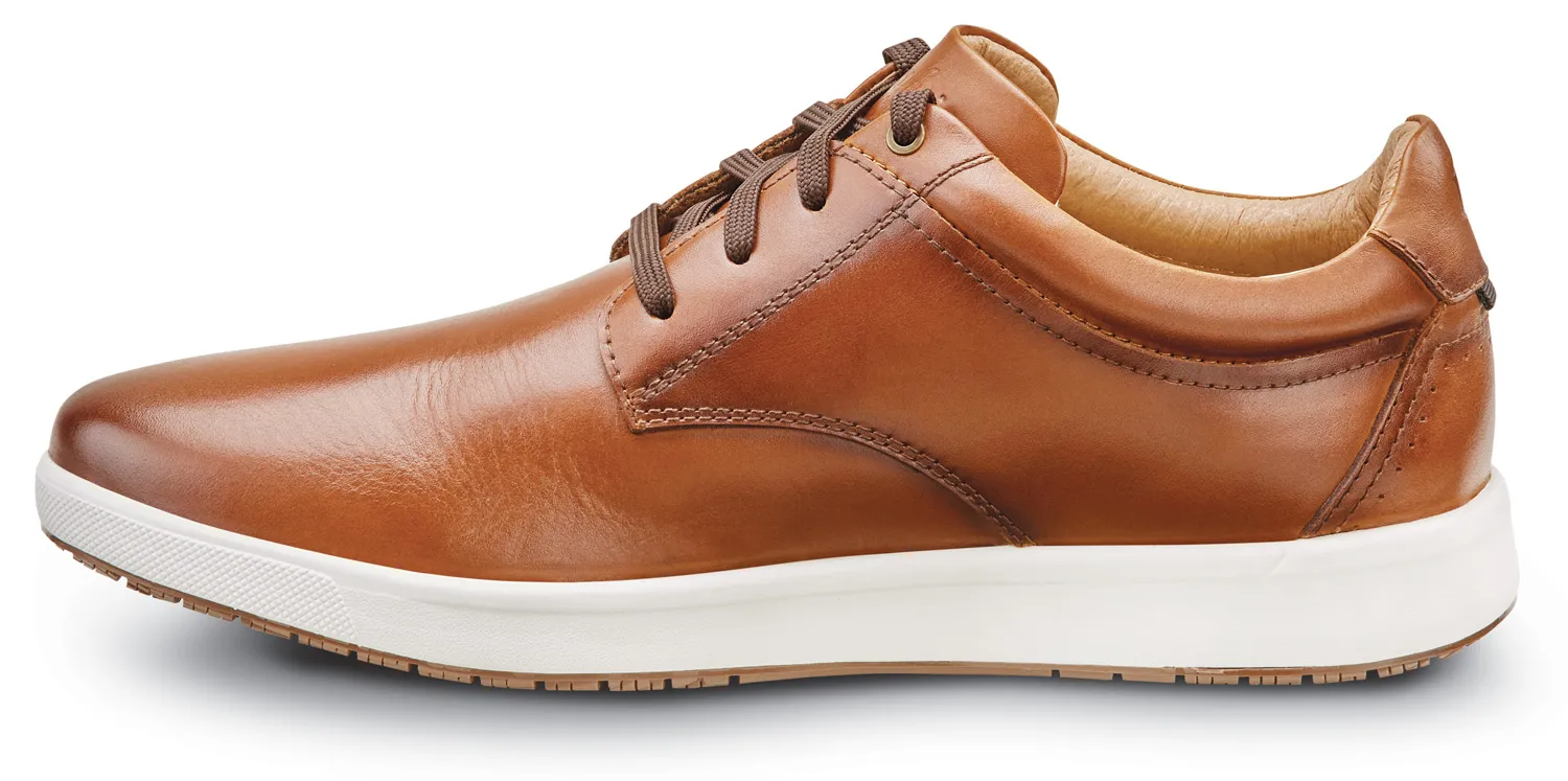 FLORSHEIM Calzado de trabajo informal Oxford, antideslizante, MaxTRAX, EH, con puntera suave, co±ac, de hombre, Florsheim Crosso