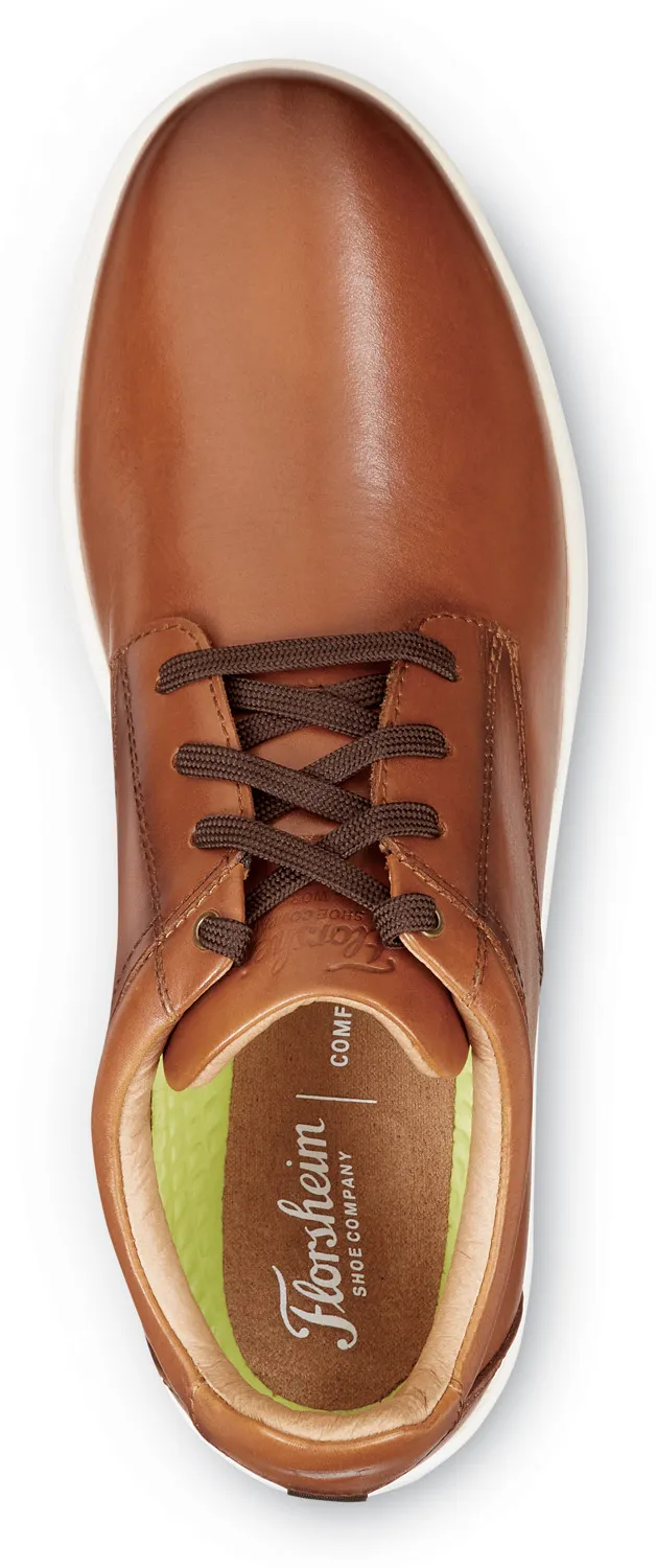 FLORSHEIM Calzado de trabajo informal Oxford, antideslizante, MaxTRAX, EH, con puntera suave, co±ac, de hombre, Florsheim Crosso