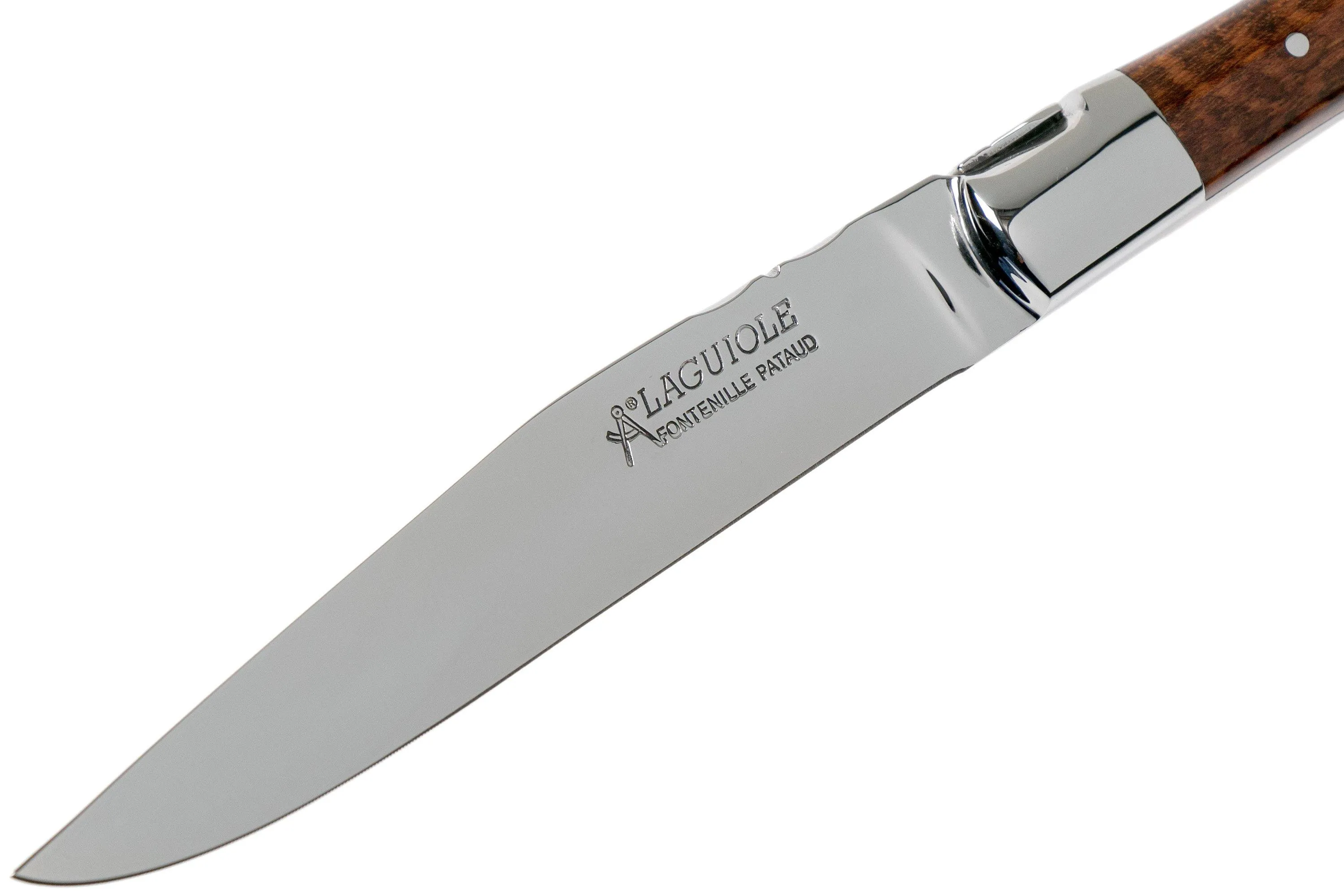Fontenille Pataud Laguiole 2dlg juego de cuchillos para carne amourette madera de serpiente, LTC2A