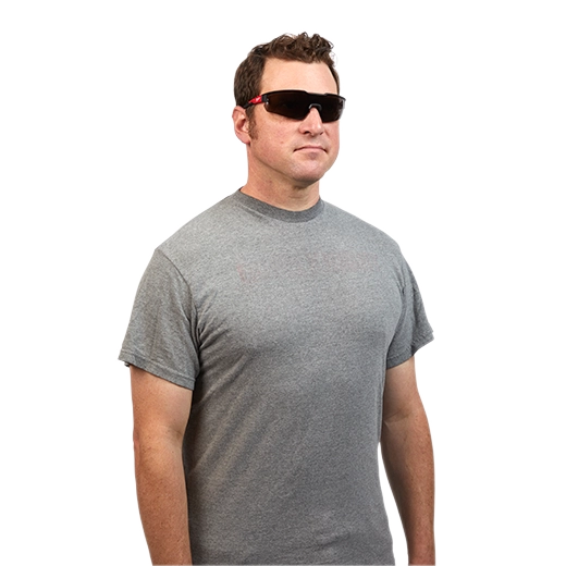 Gafas de seguridad ahumadas, paquete de 3 unidades
