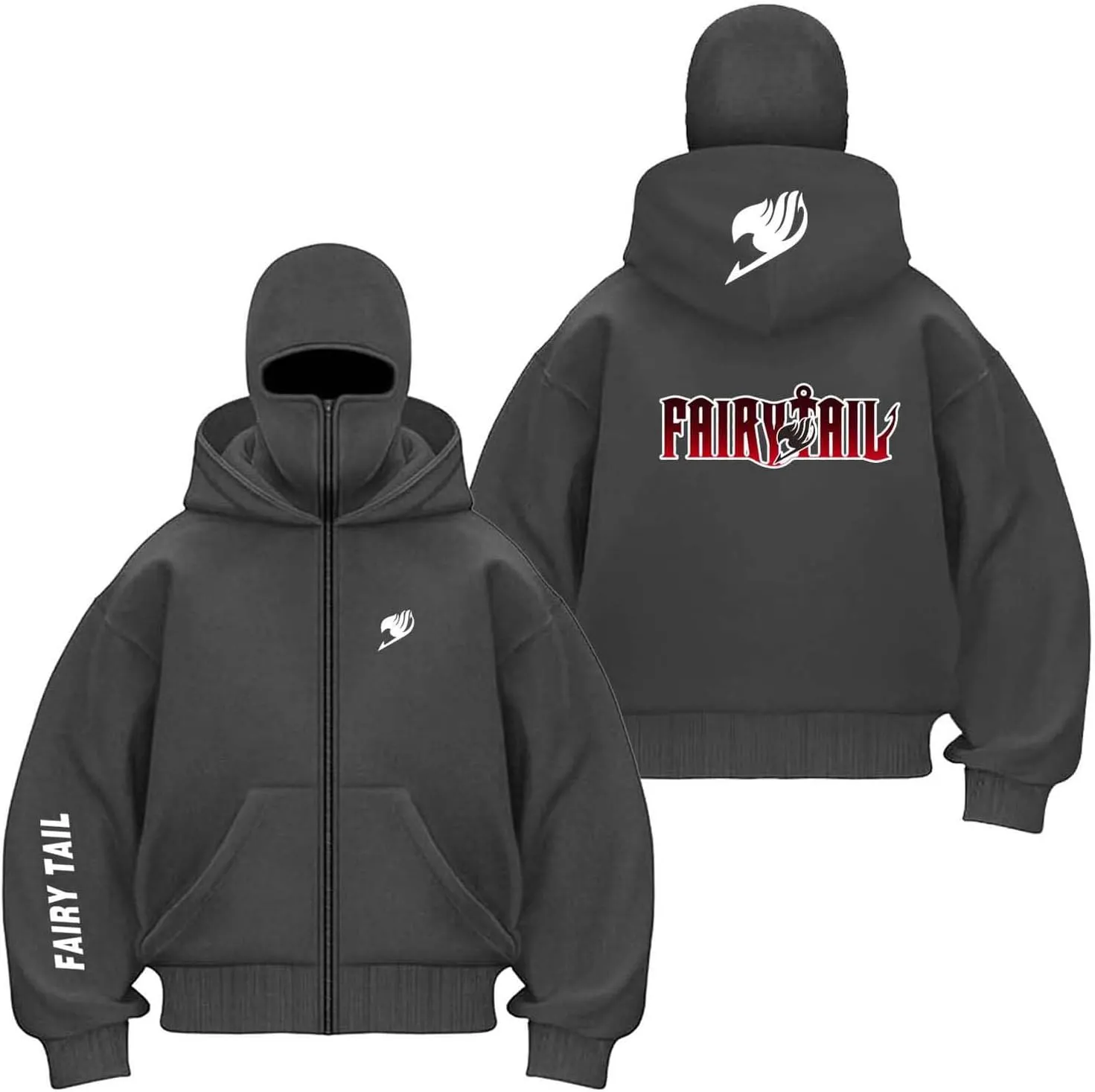GTKRMXOB Pasamontañas con Capucha para Hombre Abrigo Activo para F.ai.r.y T.a.il Sudadera A Prueba De Viento Tops De Colores En 