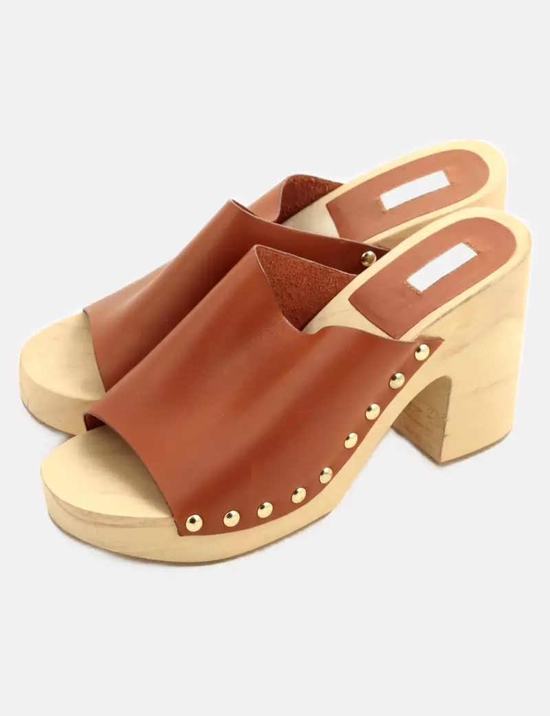 H&M Zuecos Piel