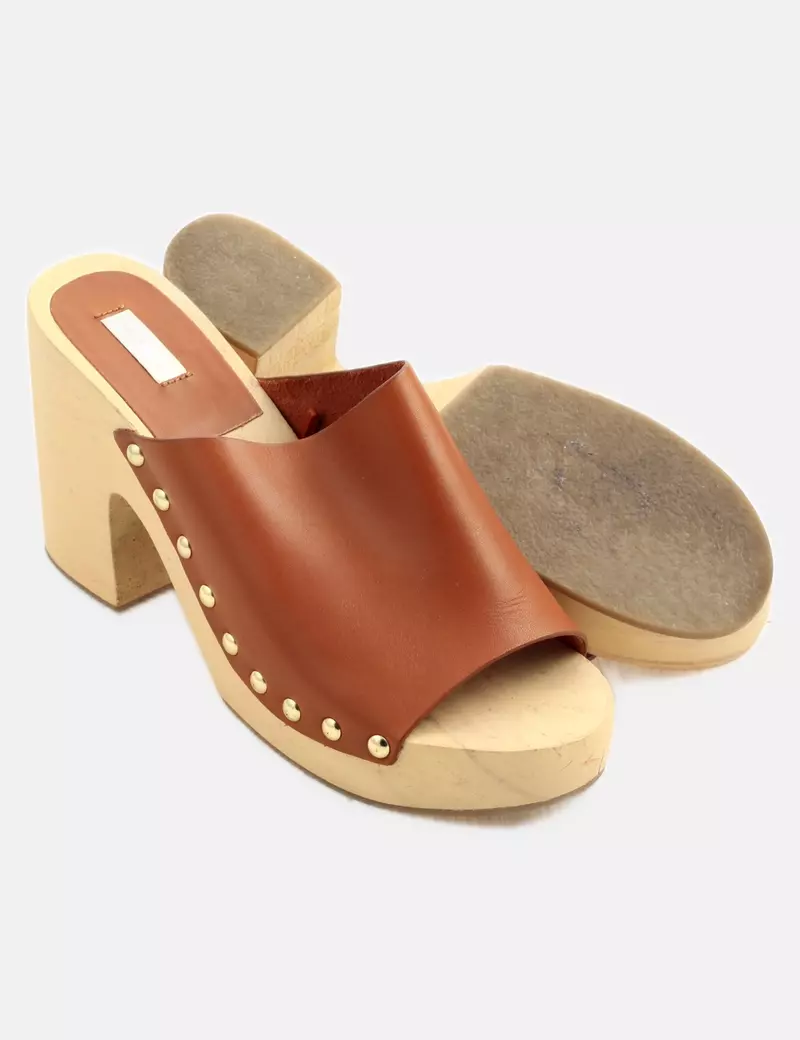 H&M Zuecos Piel