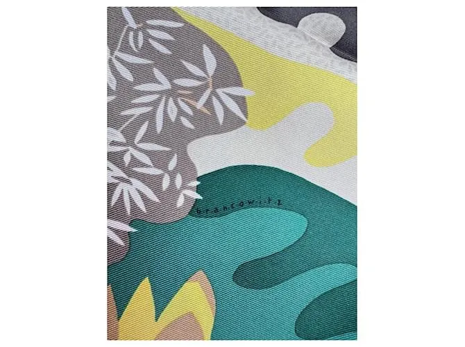 Hermès ¡En Libertad! Blanco Beige Verde Naranja 