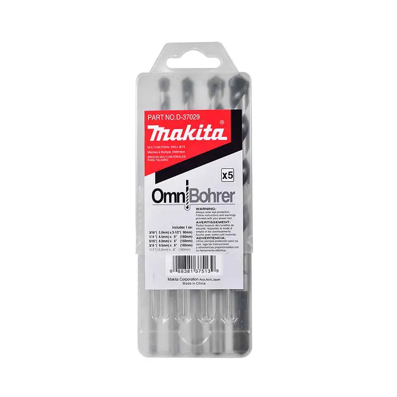 JUEGO DE 5 BROCAS MAKITA MULTIMATERIALES