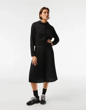 Lacoste Falda plisada fluida de mujer con cintura elástica
