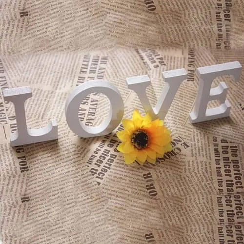 Letra F Madera Decorativo 11 Cm  Blanco