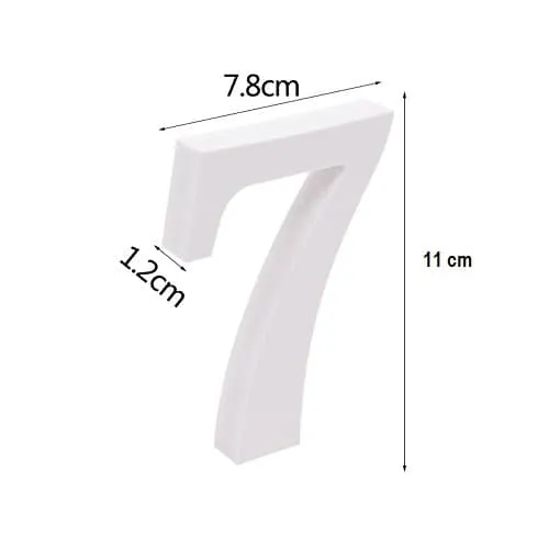 Letra F Madera Decorativo 11 Cm  Blanco
