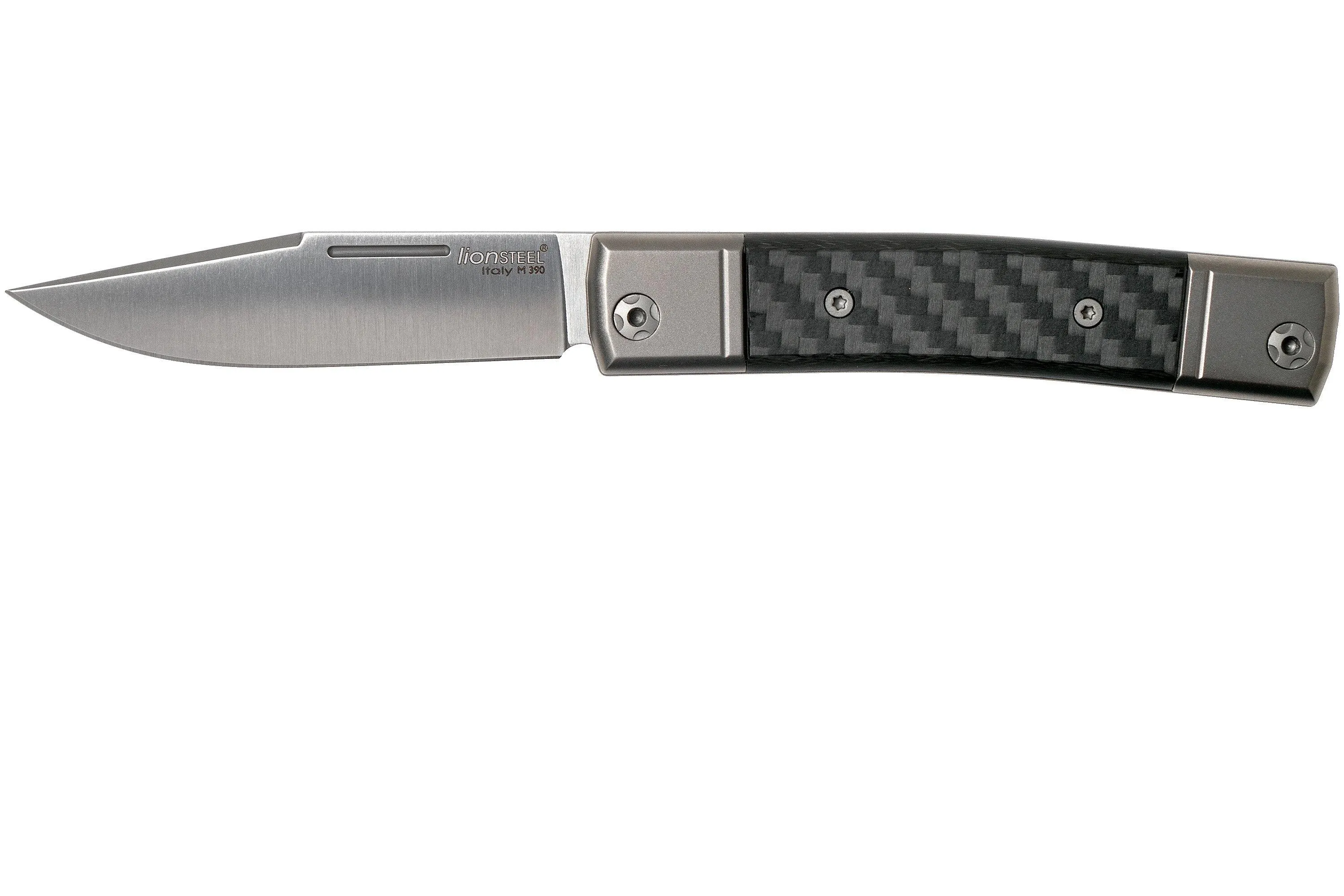 LionSteel BestMan BM1 CF Carbon Fiber navaja Slipjoint