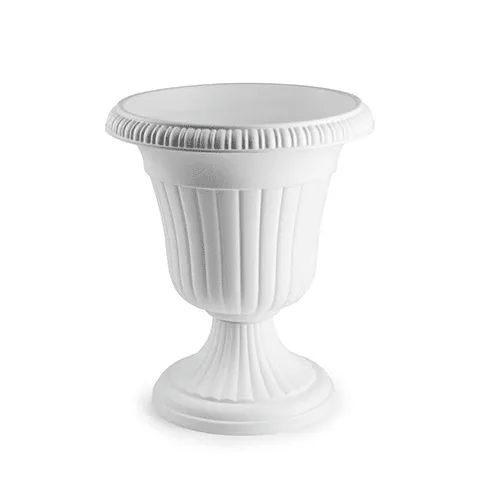 Macetero Rendondo Copa De Plastico 48 Cm Blanco