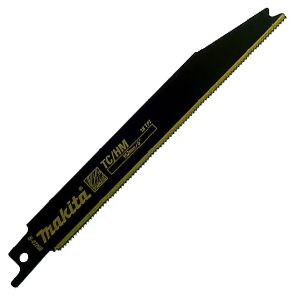 MAKITA  B07250  JUEGO DE HOJAS DE SIERRA DE SABLE, HM, 152 MM, 18 DIENTES / PULGADA, DIENTE ESTáNDAR, 2 PIEZAS