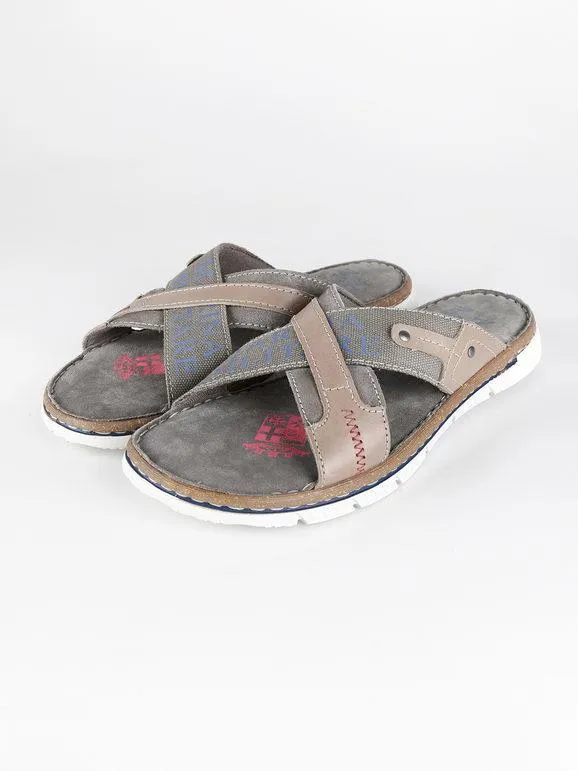 Marina Militare Zapatillas de piel con banda tejida