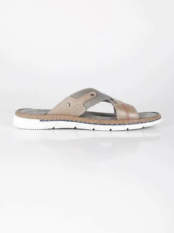 Marina Militare Zapatillas de piel con banda tejida