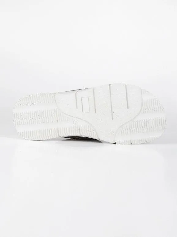 Marina Militare Zapatillas de piel con banda tejida