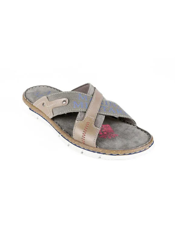 Marina Militare Zapatillas de piel con banda tejida