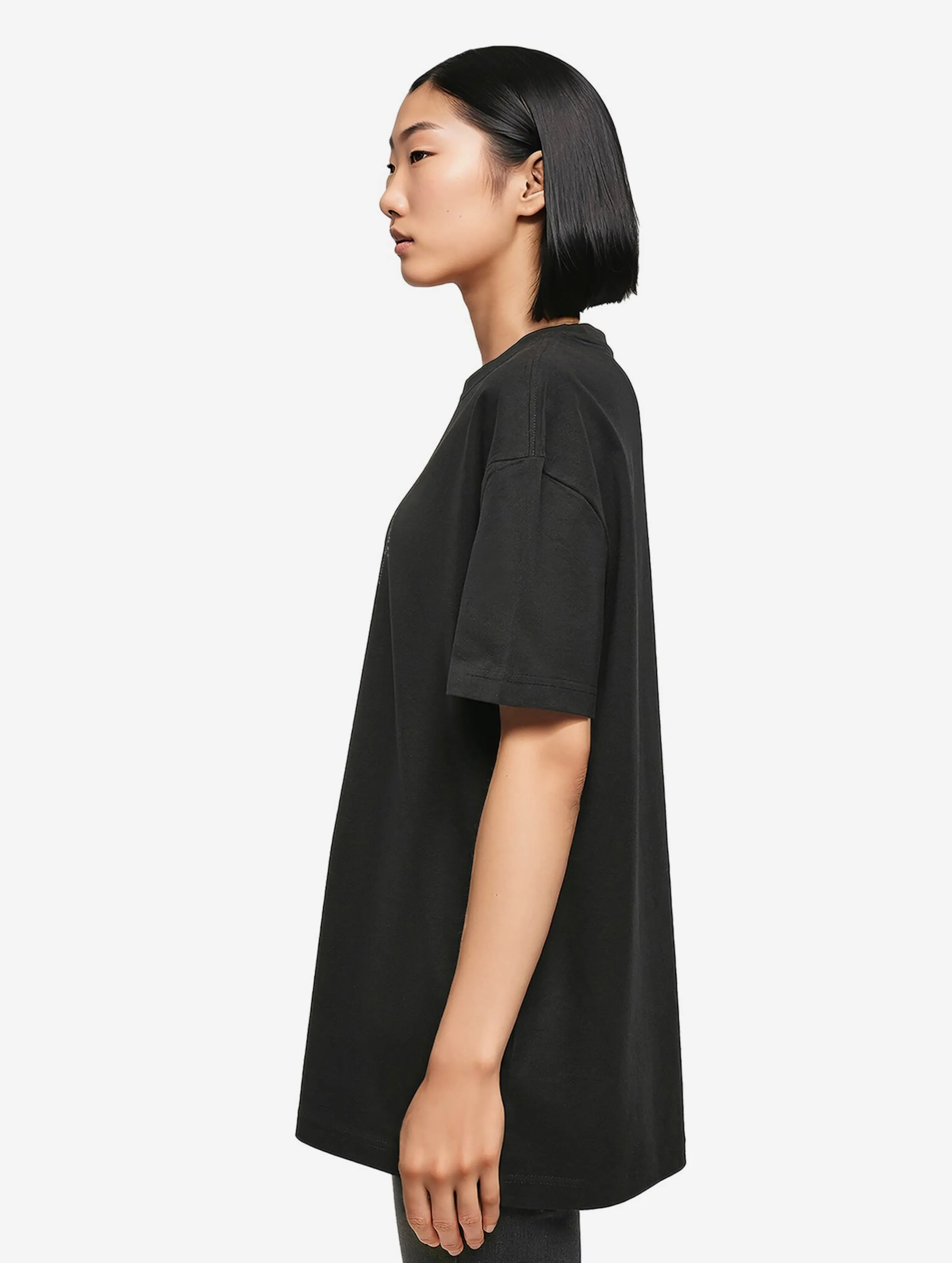 MERCHCODE LADIES LOVE IN THE AIR OVERSIZED BOYFRIEND TSHIRTS