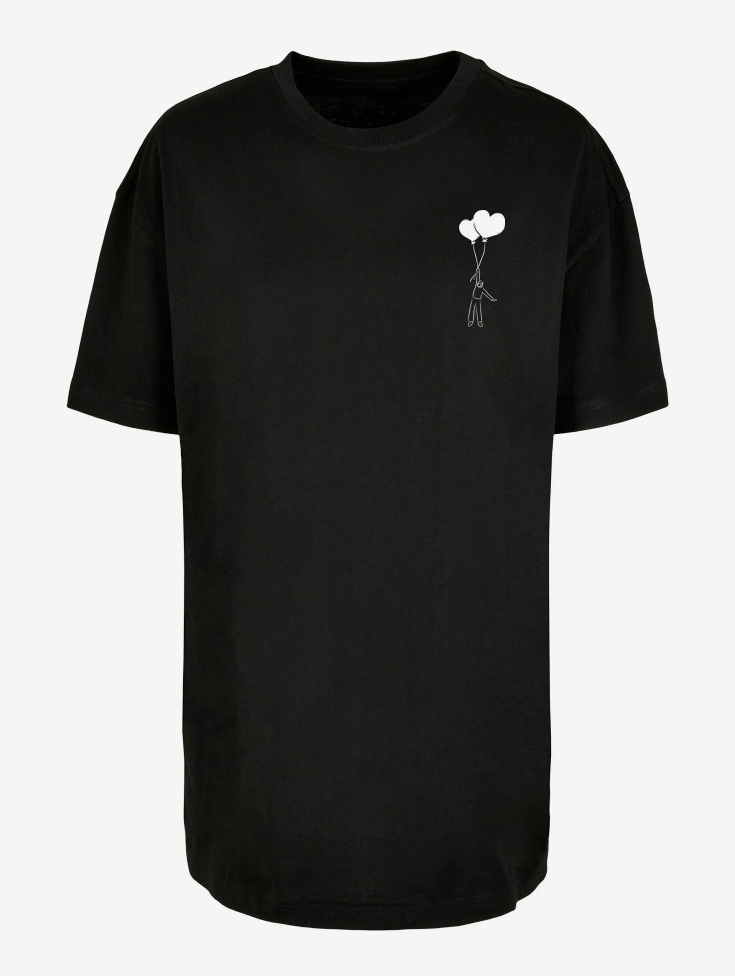 MERCHCODE LADIES LOVE IN THE AIR OVERSIZED BOYFRIEND TSHIRTS