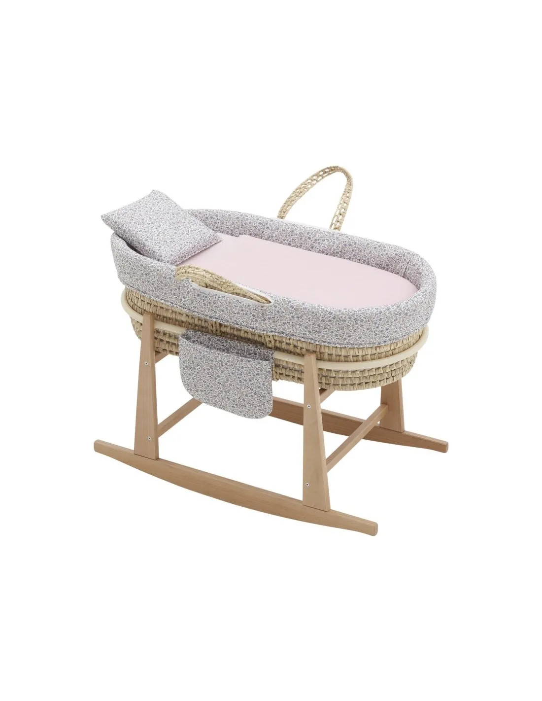 Moisés de bebé Mio cuco Alabama flor beige de Cambrass