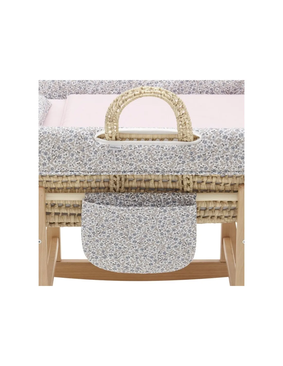 Moisés de bebé Mio cuco Alabama flor beige de Cambrass