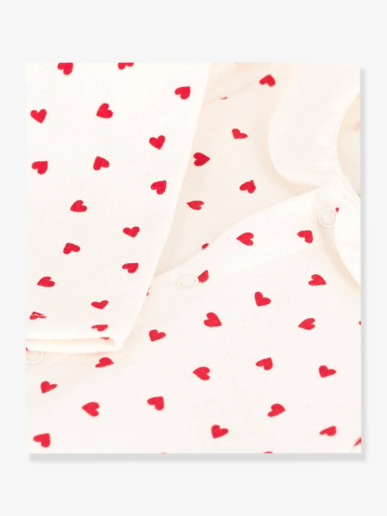 MONO LARGO CON PEQUEñOS CORAZONES PARA BEBé  PETIT BATEAU