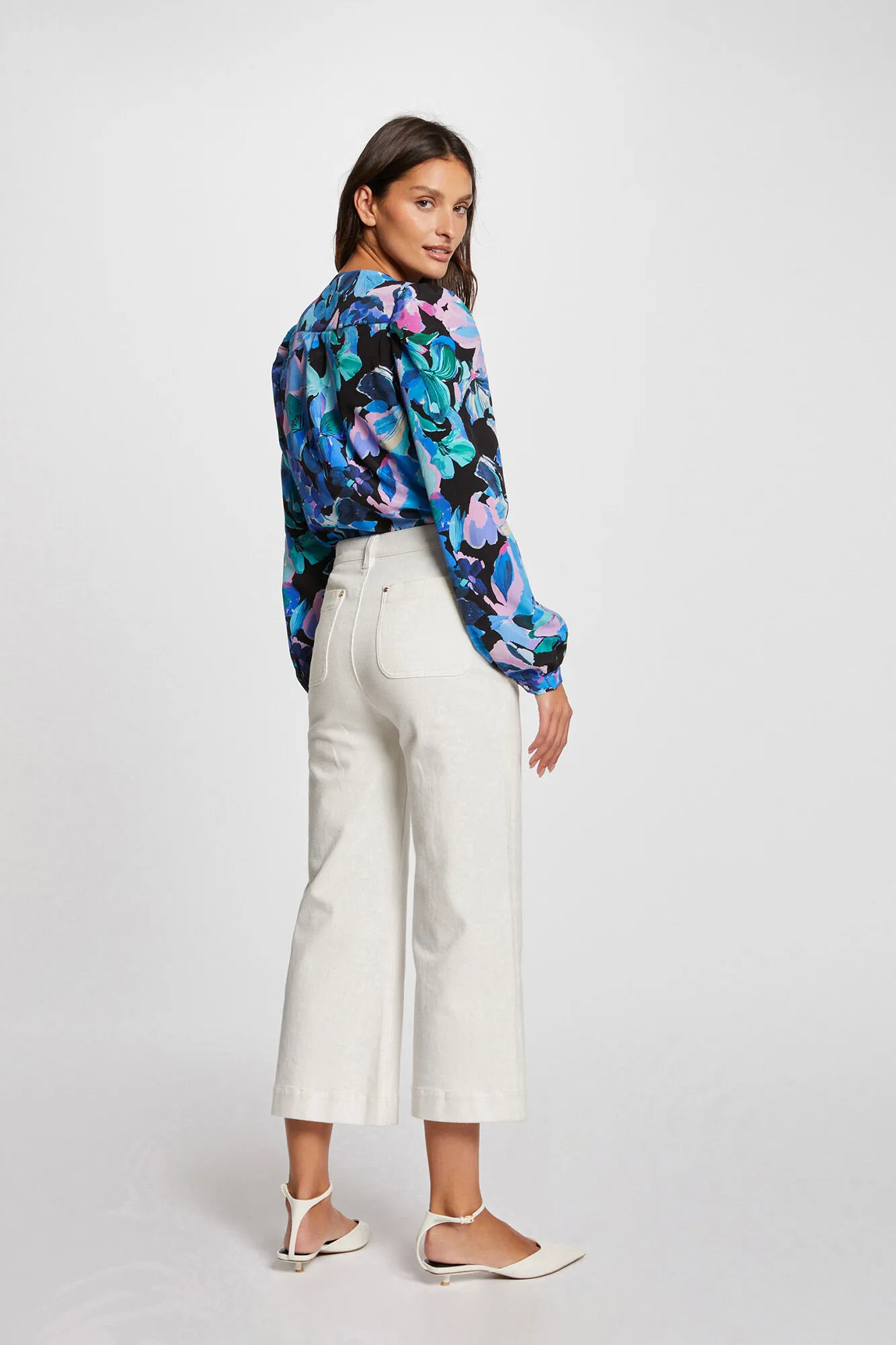Morgan Camisa escote en V estampada