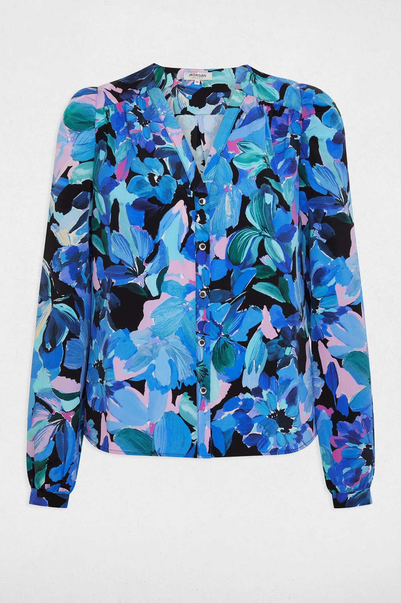 Morgan Camisa escote en V estampada