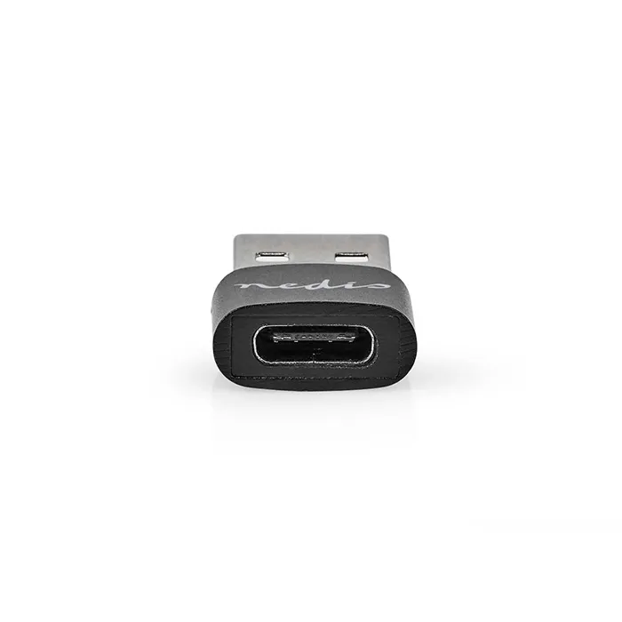 NEDIS CCGP60920BK ADAPTADOR USB USB 2.0 USB TIPOA USB TIPOC HEMBRA NIQUELADO